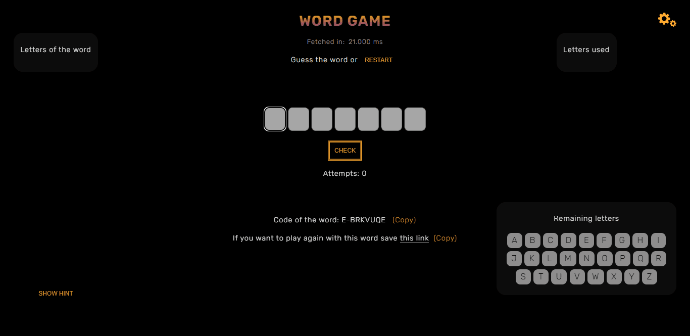 Word Game